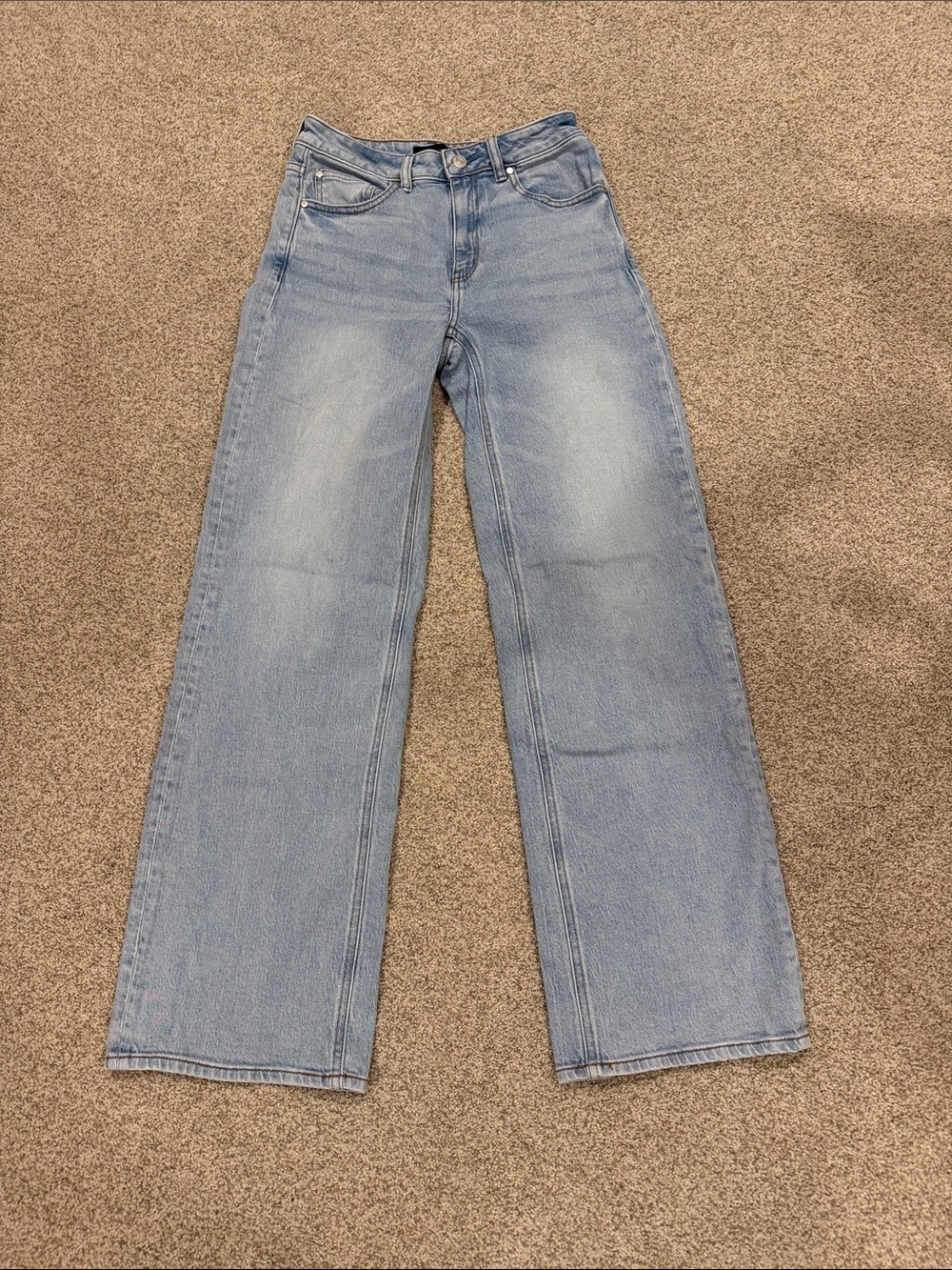 Quince Light Blue Wide-Leg Women's Jeans